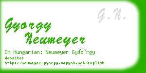 gyorgy neumeyer business card